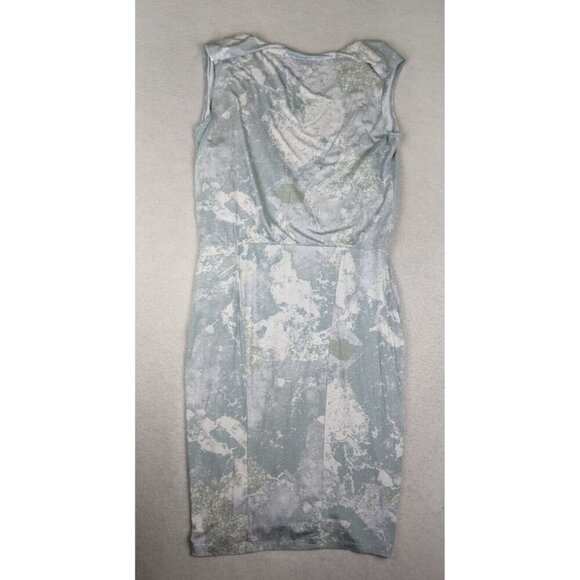 H by Halston Women's Dress Size 6 Gray & White Print Stretch Knit - Picture 11 of 12